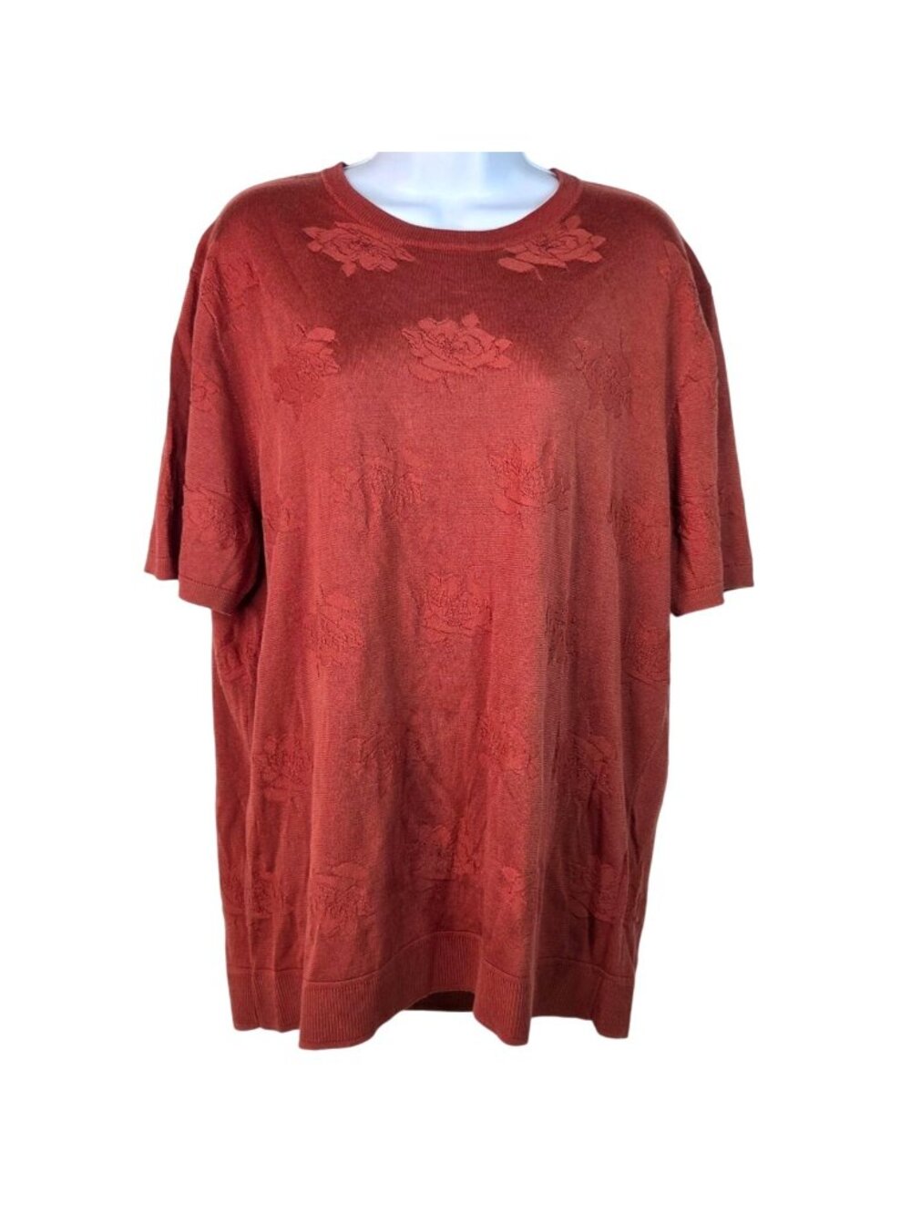 Murano Women's Red Short Sleeve Casual Tee Size XL